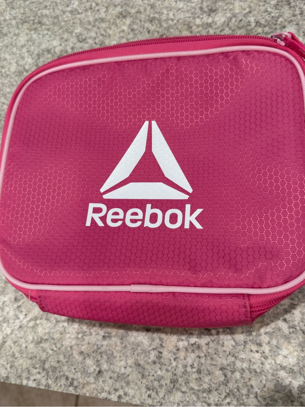 Reebok Hot Pink Insulated Lunch Bag | Zip Lunch Tote - Picture 2 of 4